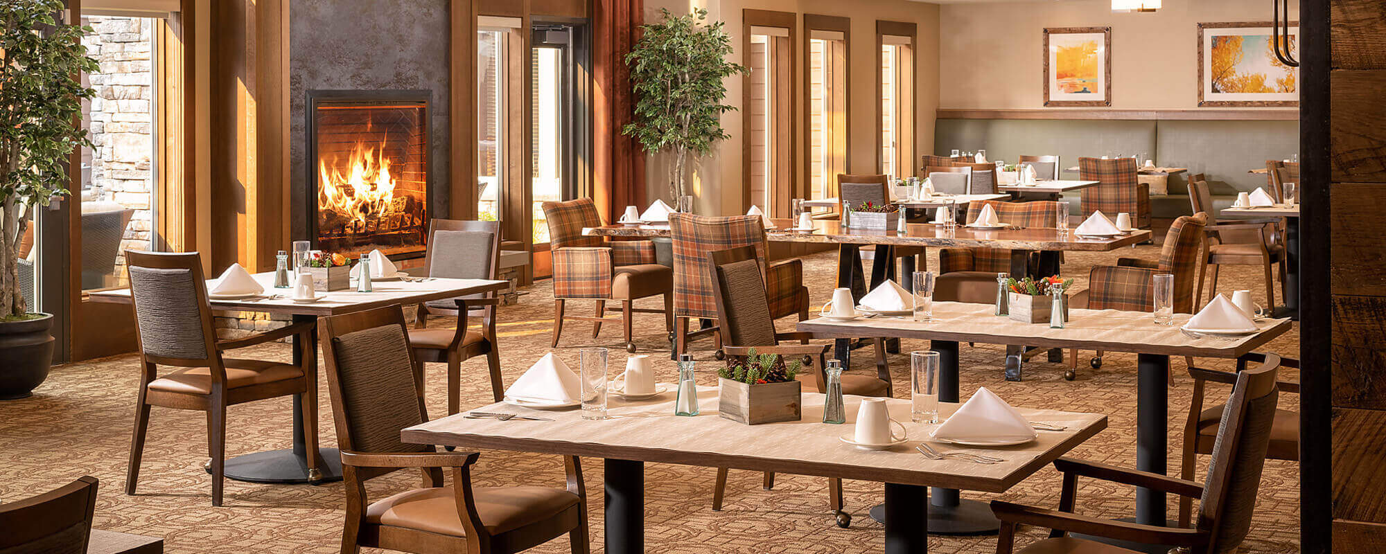 Dining room at the Bozeman community