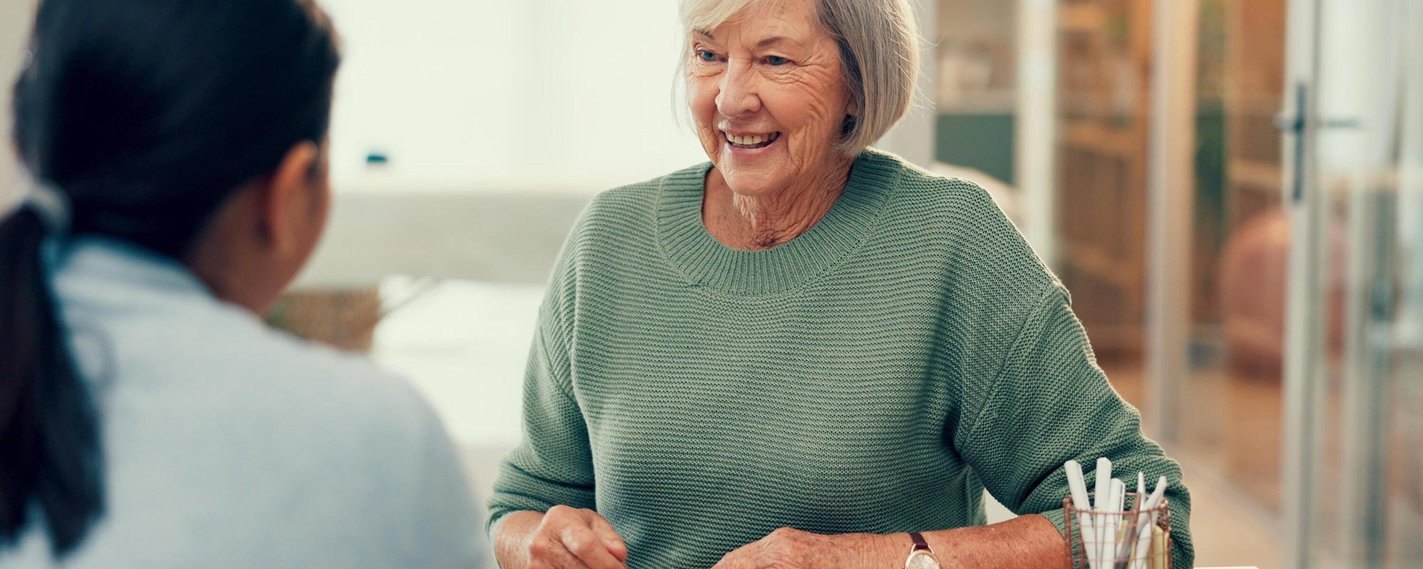 senior woman at a consultation