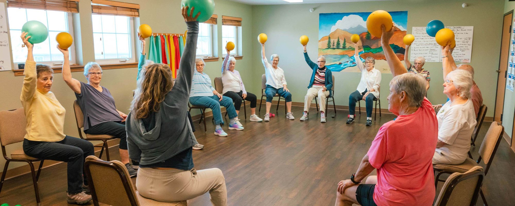 senior womens workout class